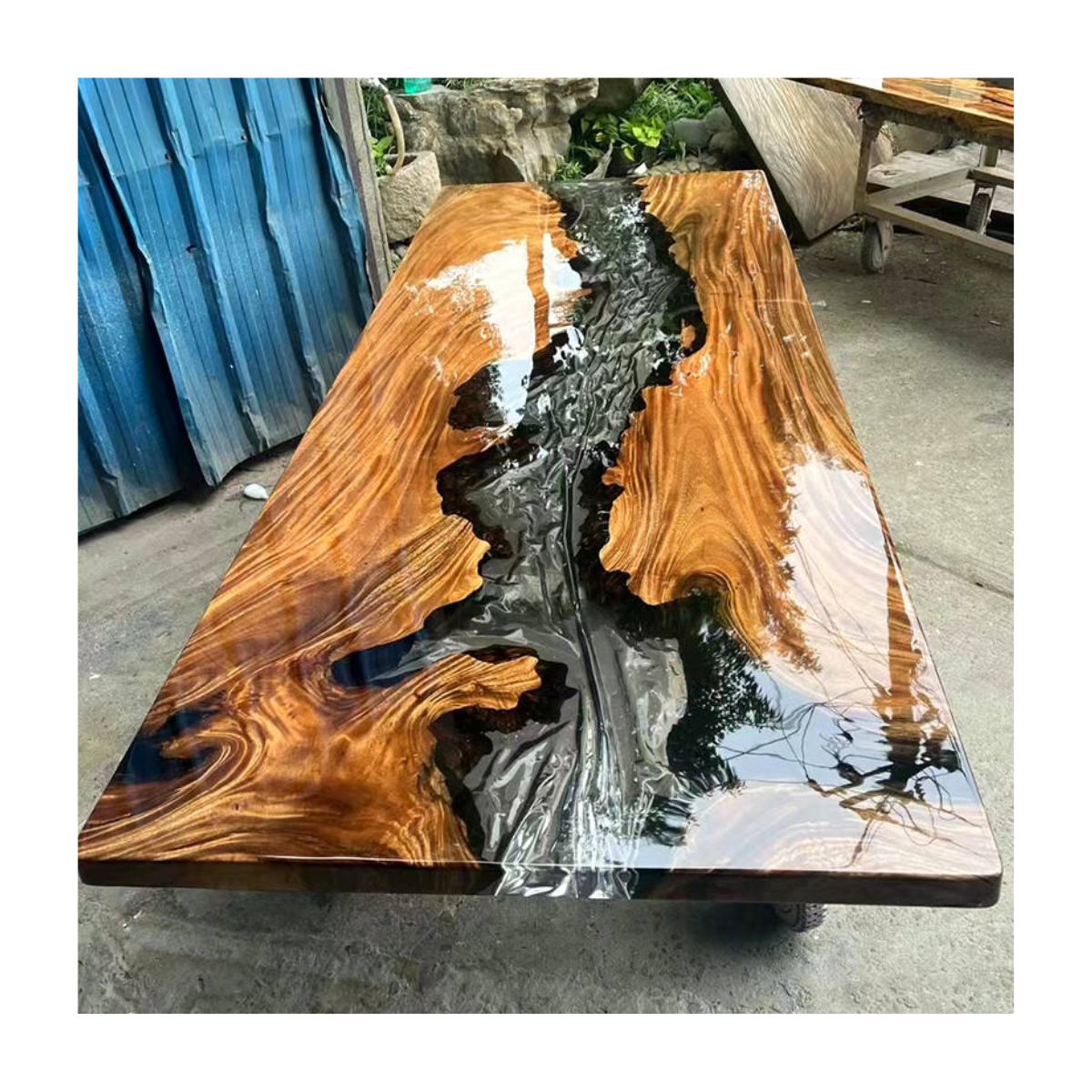 Square Epoxy Table Top Set Resin